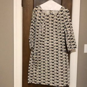 Boden corduroy swan dress